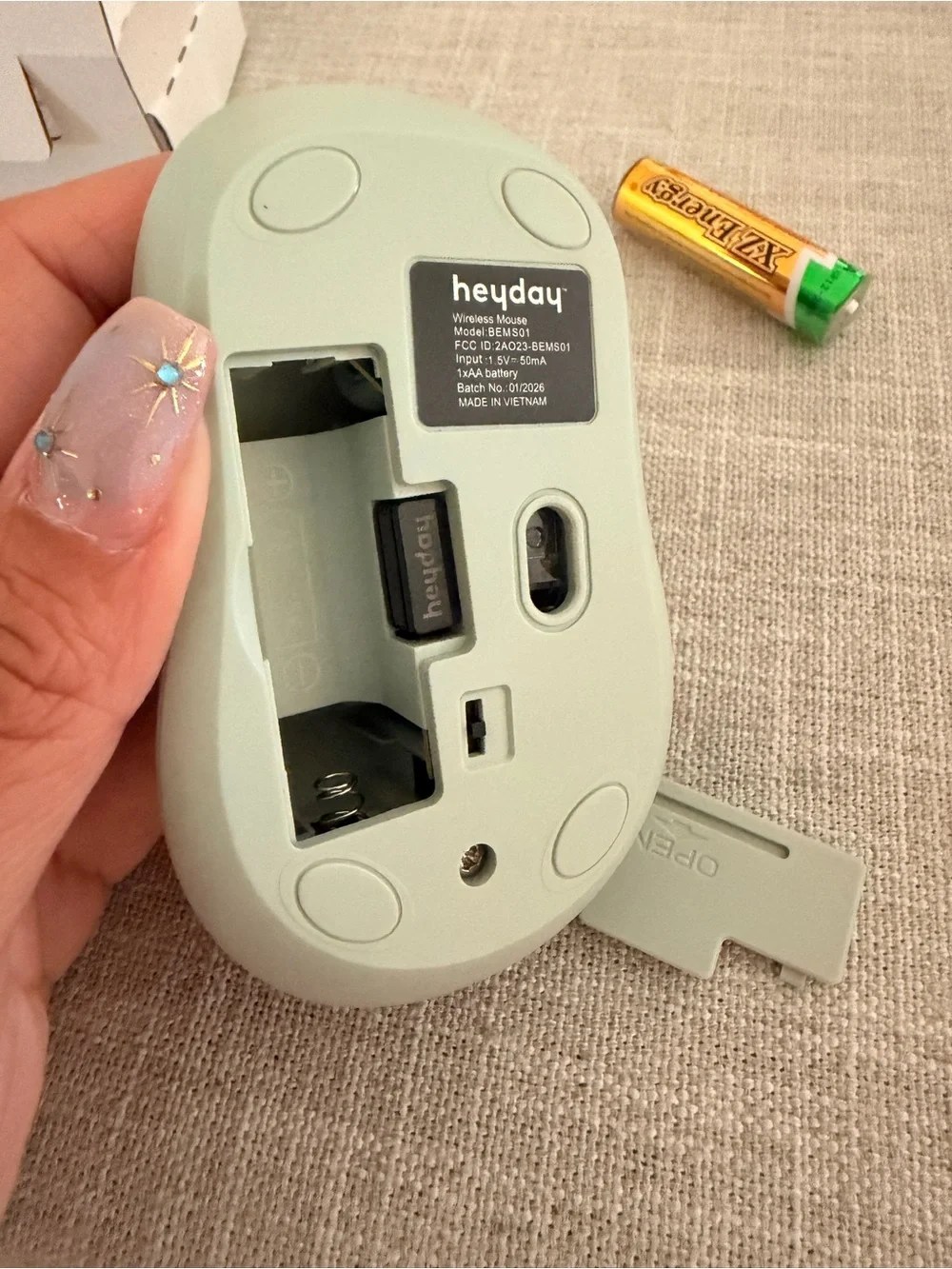 heyday Wireless Mouse - Sage Green